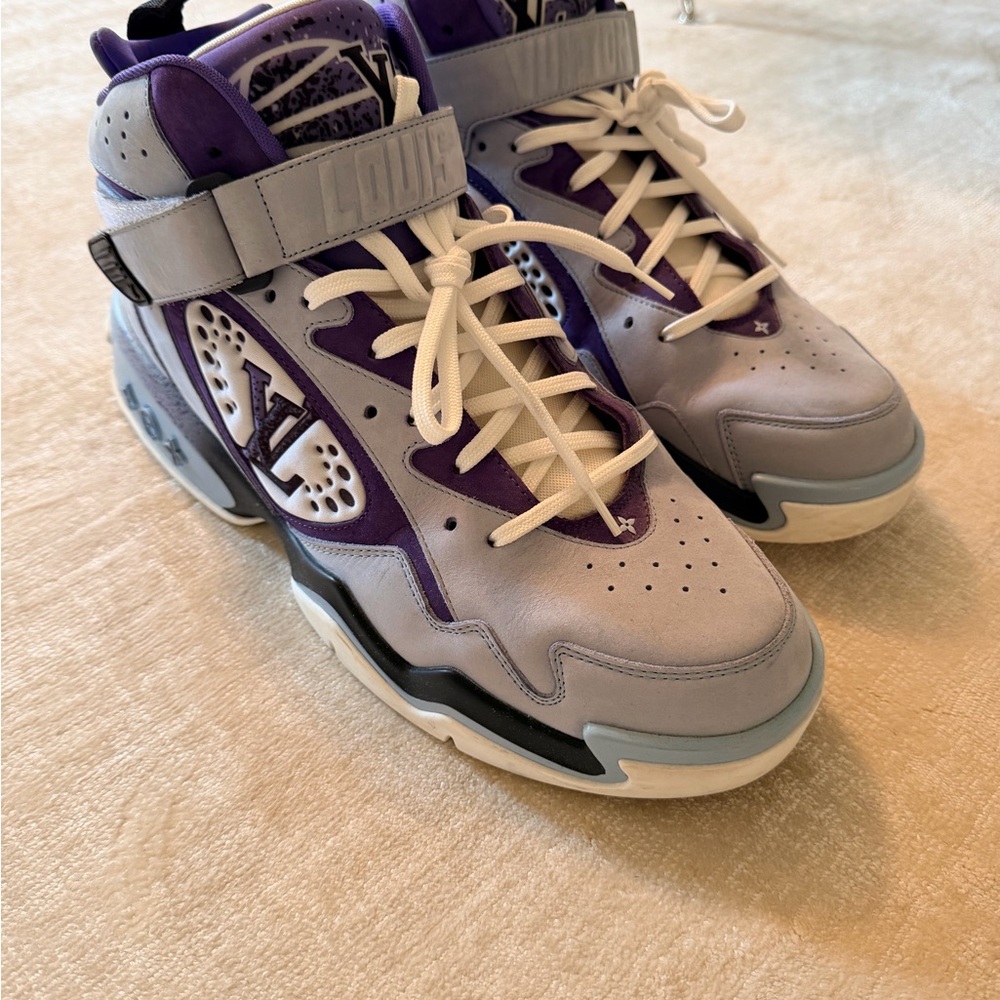 Louis Vuitton Purple and blue High-Top Sneakers